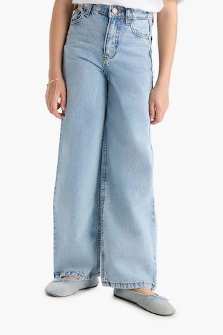 Defacto Kız Çocuk Wide Leg Geniş Paça Jean Pantolon D6485a825smnm39 Mavi