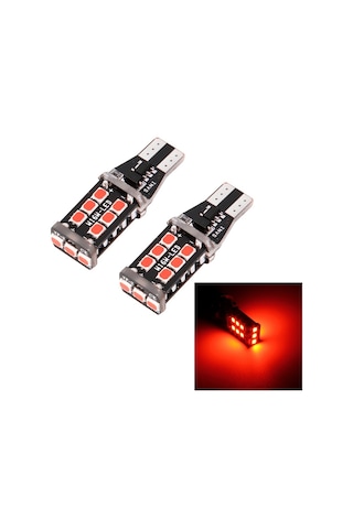 Sones 2 Adet T15 3w Kırmızı Işık 300lm Smd 2835 Led Araç Arka Sis Lambası / Araçlar İçin Yedek Işık, Dc 12v