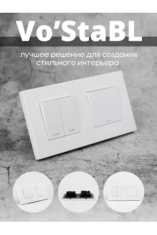 Vo'stabl Çift Kutulu Çerçevede Tek Ve Çiftli İki Anahtar 239528736