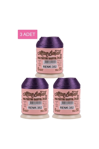 3 Adet Altınbaşak Oya Ve Dantel İpi 20 Gr - Royaleks - No: 352