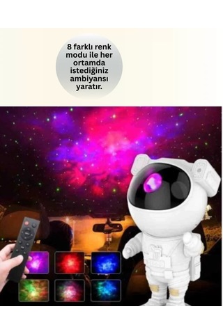 Home Ayarlanabilir Parlaklık Ve Zamanlayıcı Modlu Astronot Lamba