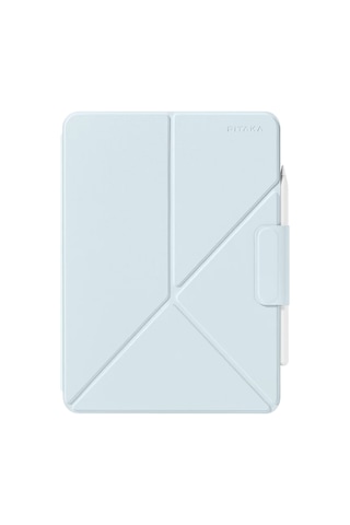 Apple Uyumlu iPad  Pro 11 2024 Pitaka Magez Falio 2 Kalem Bölmeli Standlı Kılıf Mavi