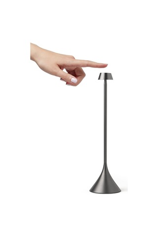 Lexon Steli Shade Led Masa Lambası Metalik Gri