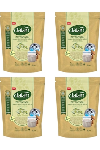 Dalan Zeytin Mucizesi Zeytinyağlı Granül Matik Sabun Tozu 32 Yıkama 4 x 1 KG