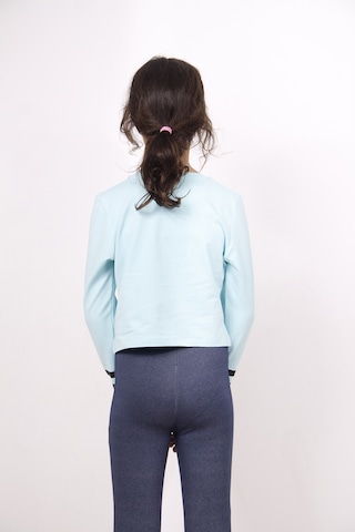 Toontoy Kız Çocuk Yıldızlı Dream Baskılı Sweatshirt Su Yeşili