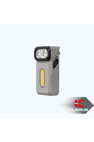 Klarus E8 Triple-light 1000 Lümen El Feneri Gri