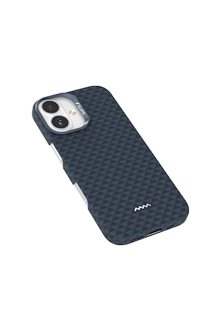 Apple Uyumlu iPhone 17 Kılıf M-safe Şarj Özellikli Raptic Aramid Skin Origin Serisi Kapak Lacivert