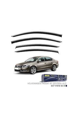 Volkswagen Passat B7 Niken Kromlu Cam Rüzgarlığı 2011 2014