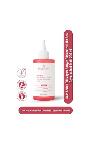 Rose Series Gül Mayası Bariyer Güçlendirici Aha Bha Glycolic Acid Tonik 200 Ml