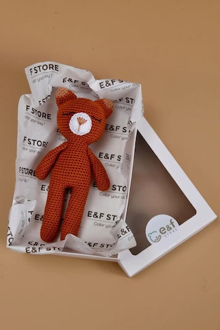 E&f Store Amigurumi Oyuncak - Kiremit Tilki Turuncu