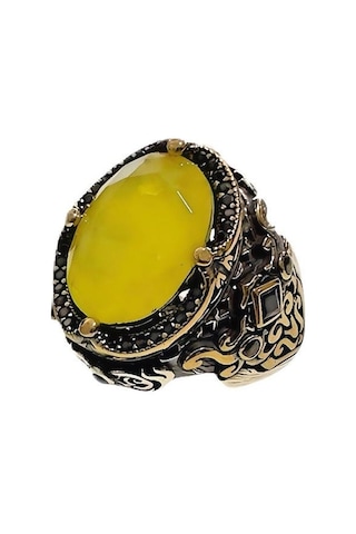 Zirkon Ve Paraiba Taşlı Yüzük 250056253g22y Gümüş