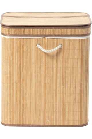Bambu Sepet Çift Hazne 52x32x60 Cm Renksiz
