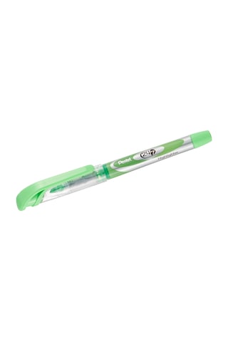 Pentel Fosforlu - Likit Mürekkep, Şeffaf Gövde, Kalem Tipi Yeşil .