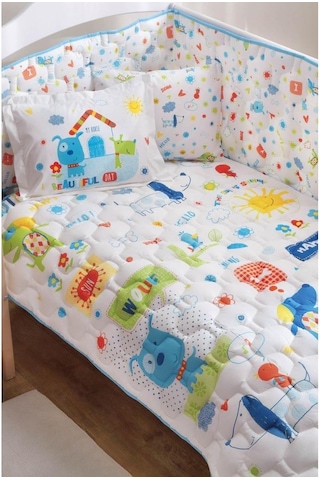 Taç Happy Dogs V1 Mavi Bebek Uyku Seti