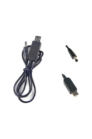 USB Barrel Jack Voltaj Yükseltici (Giriş 5V, Çıkış 12V)