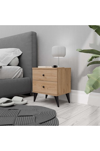 3722 Mona 2 Çekmeceli Komodin Sepet