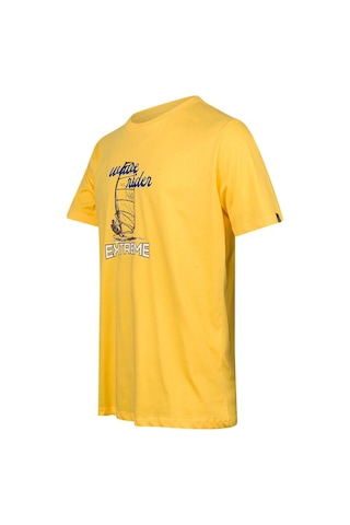 2as Alex Baskılı Erkek Sıfır Yaka T-shirt 042 Sarı