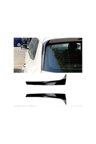 Novahub Skoda Kodiaq Abs Plastik Arka Cam Spoiler - Kolay Montaj, Şık Tasarım, Zarif Parlak Siyah Renk