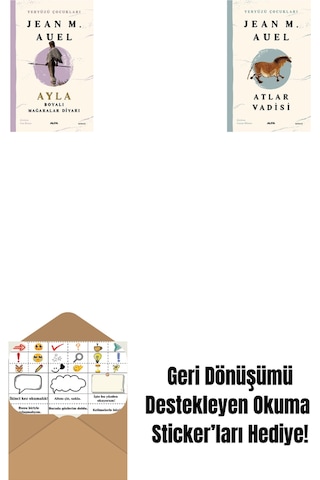 Yeryüzü Çocukları 6 - Ayla - Boyalı Mağaralar Diyarı + Yeryüzü Çocukları 2 - Atlar Vadisi + Okuma Sticker'ları