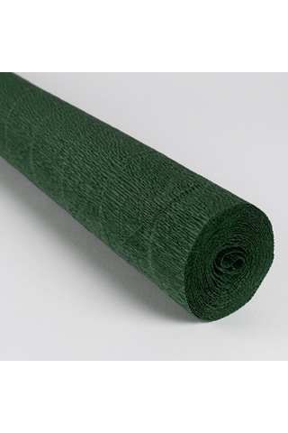 Italyan Krapon Kağıdı Çiçekçi Krep Kağıdı Grapon Kağıdı 180gr 50x250cm Yeşil