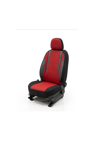 Favori Serisi Kırmızı Renault Kangoo İle Uyumlu Tam Set Oto Koltuk Kılıfı Arka Koltuk 2+1