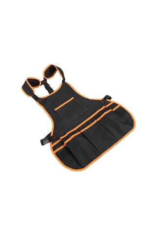 Ulzyvf Yelek Ve Ve Turuncu Siyah Önlüğü Kemer Kadınlar İçin Erkekler Cebi Ayarlanabilir Alet Alet 16 Wm Siyah - Turuncu