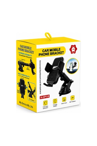 Exe H-xp118 Vakumlu Araç İçi Telefon Tutucu Dashboard Ve Cam Uyumlu 360 Döner