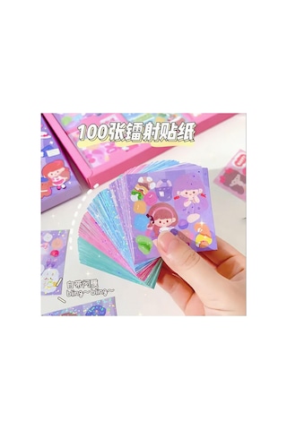 Momojan Fashion Temalı 100 Yaprak 4 Bölmeli Sticker Seti Bullet Journal