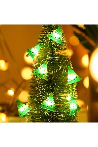 Shineyee 3 Metre 30 Led Noel Aydınlatması, Sürekli Ve Parıltı Modu, Pil Beslemeli 3xaa Pil Dahil Değil , Noel Dekorasyon Işıklı Zincir