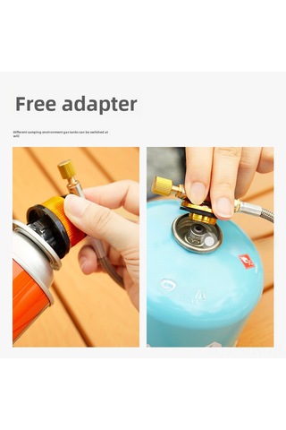 Moveevo Taşınabilir Kamp Gaz Sobası, Çıkışlı Mutfak Aleti, Su Kaynatma, Çay Pişirme, Katlanabilir Tasarım, 5 Kişilik Kullanim, Dayanıklı Malzeme, Depolama Çantası Hediye Lotus Temel Model Diğer