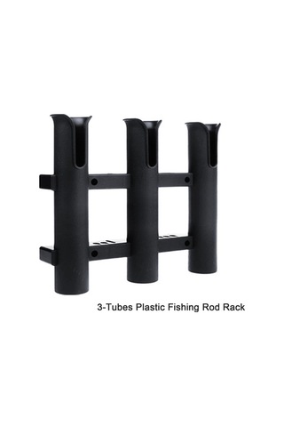 Pazly Dayanıklı Plastik Balık Olta Askısı - 3 Lü Yuvalı, Pratik Montaj, Deniz Ve Tatlısu İçin, Kullanışlı Aksesuar