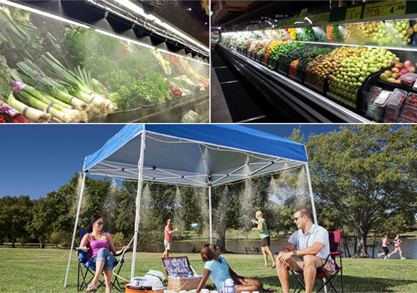 Geeksen 6m Siyah Bahçe Serası Sprinkler Sistemi - Soğutma Sulama Seti, Bakır-çelik-pe Malzeme, Teflon Bandı Hediyeli