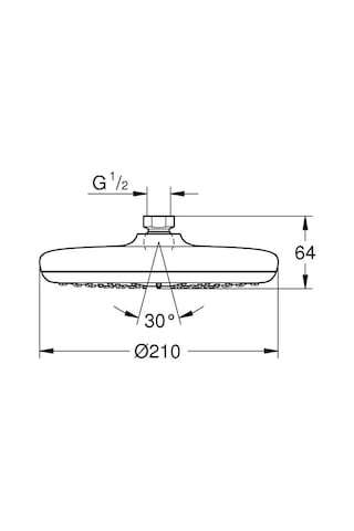 Grohe Tepe Duşu New Tempesta 21 Cm Krom - 26410000 Diğer