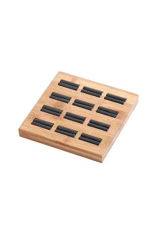 Trendooze Yüzükler Yuva Tutucu Tepsisi Stylea-14 Siyah Sergileme Mücevher Küpe Düzenleyici Ahşap 15 Vv