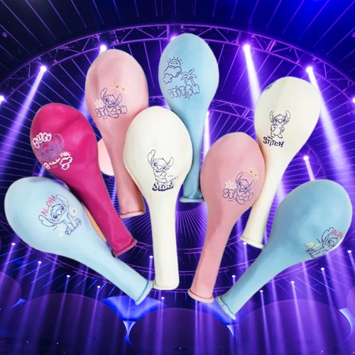 Baskılı Orjinal Lisanslı Lilo Stitch Stiç 8 Li Balon 12 İnç 30 Cm. Sadece 8 Li Balon Karışık Renkli