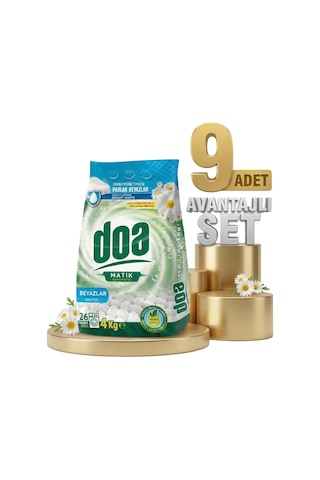Doa Matik Deterjan Beyazlar 9x4 Kg