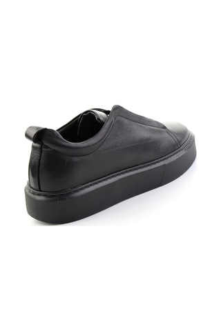 Bambi Siyah Napa Hakiki Deri Erkek Sneaker E01803450543
