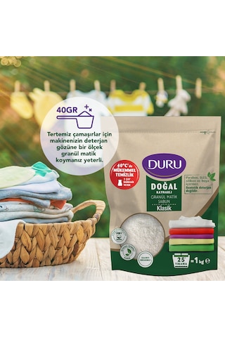 Duru Granül Matik Sabun Klasik 25 Yıkama 3 x 1 KG