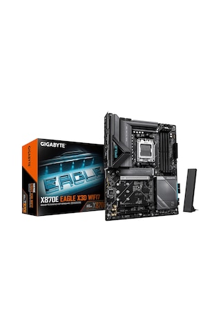 Gıgabyte X870e Eagle X3d Wıfı7 9000mhz Oc Ddr5 Soket Am5 M.2 Hdmı Dp Atx Anakart