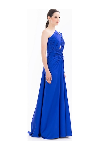 İlmio Bayan Abiye Elbise 3841003 Saks Saks