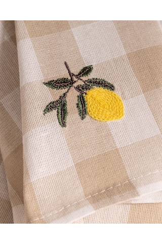 Citron 2'li Nakışlı Kurulama Bezi - Beyaz/sarı 8684427202135 Çok Renkli