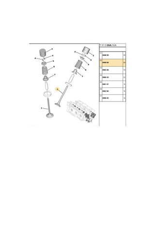 Subap Gaydı 206 406 307 16v G0279-094999