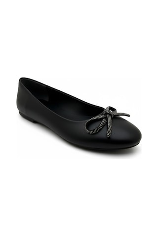 Dosa Shoes Kadın Fiyonklu Babet-siyah Süet Siyah