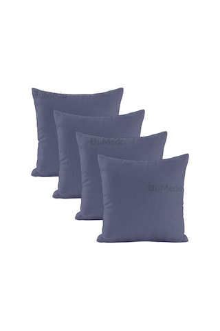 Dekoratif 4'lü Kırlent Yastık Kılıfı Seti - 42 X 42 Cm - Antrasit