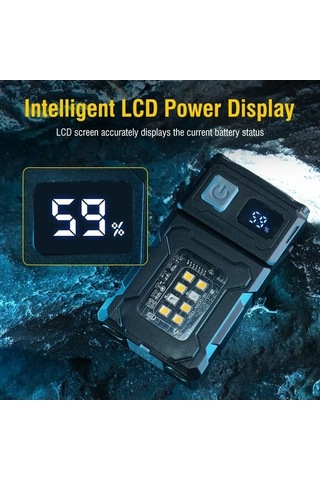 Dancemonkey Lumit 180 Dön. El Feneri, Çok Renkli, Kullanışlı Işıklı Fener Çok Renkli