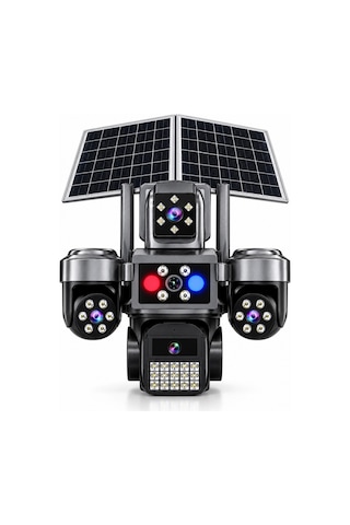 Hieasy 85-gz 8mp 4 Kamera 4g Solar Sim Ptz Sesli Akıllı Hibrit Zoom Güvenlik Kamera 7/24 Koruma