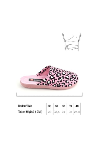 Gezer Kadın Kışlık Rahat Taban Ev Bahçe Terlik PEMBE