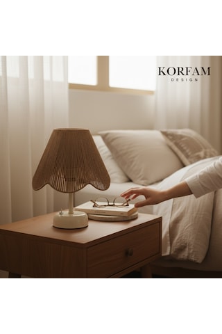 Rosalinda Modeli - Kahverengi Çiçek Şeklinde Kablosuz Pilli Masa & Gece Lambası Çok Renkli 55221322