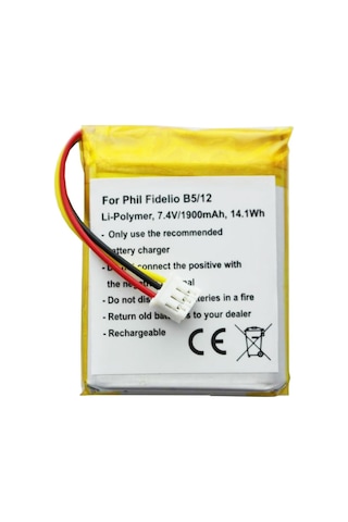 Philips Fidelio B5 / 12 Pil Li-Polimer 7.4Volt 1900Mah. 14.1Wh