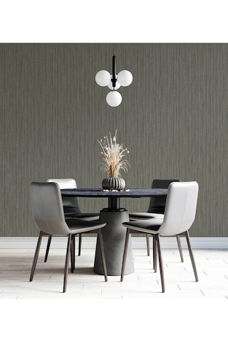 Adawall Classic Echo Design Wallpaper - Düz Duvar Kağıdı Rococo 1313-3/15, Vizon, Gri 1.06x15.6m - 16.5m² Çok Renkli